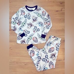 Star Wars Marvel Pixar Disney 100 Character Pajamas - Adult Size XS